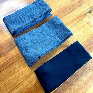 Bundle - 3 Pair Gray Black L/XL Women's Tights